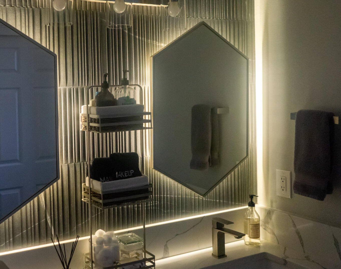 Faucet, Backlighting, Light Fixture Install